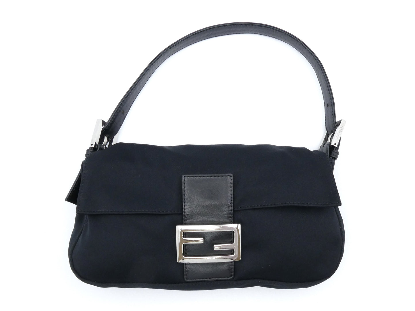 FENDI Mamma nylon and leather shoulder bag