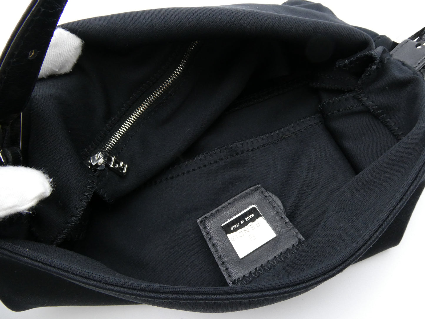 FENDI Mamma nylon and leather shoulder bag