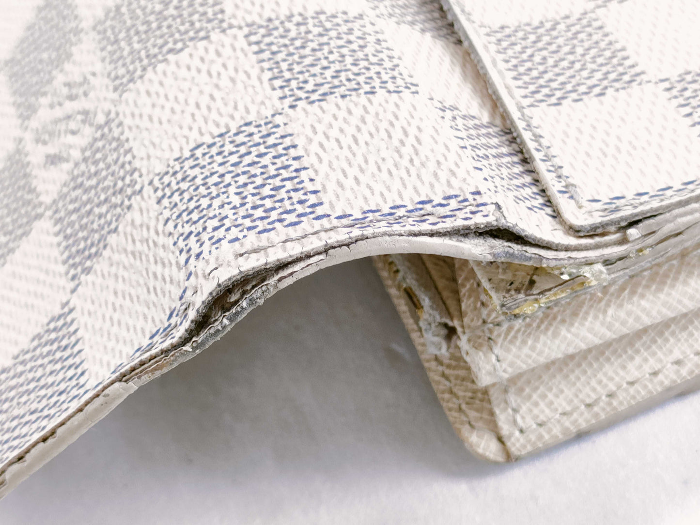 LOUIS VUITTON N61735 Damier Azur Louis Vuitton Damier Azur Portefeuille Sarah Wallet