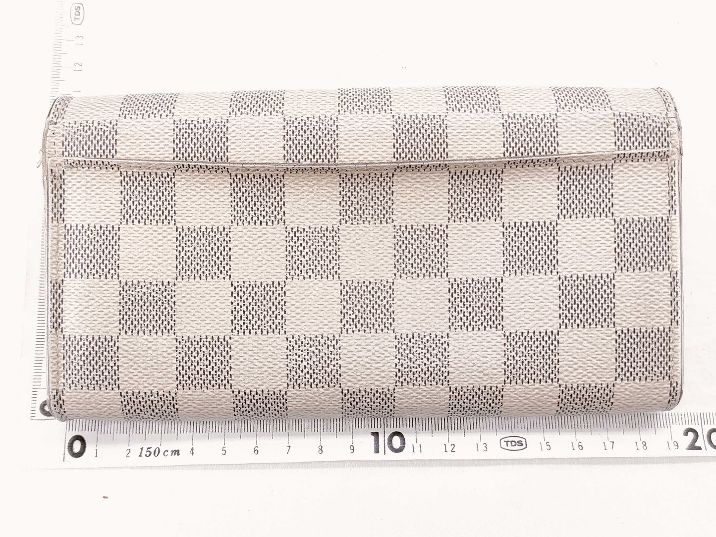LOUIS VUITTON N61735 Damier Azur Louis Vuitton Damier Azur Portefeuille Sarah Wallet