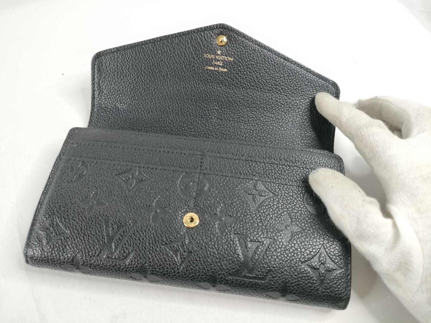 LOUIS VUITTON M61182 Monogram Empreinte Louis Vuitton M61182 Empreinte Sarah Wallet