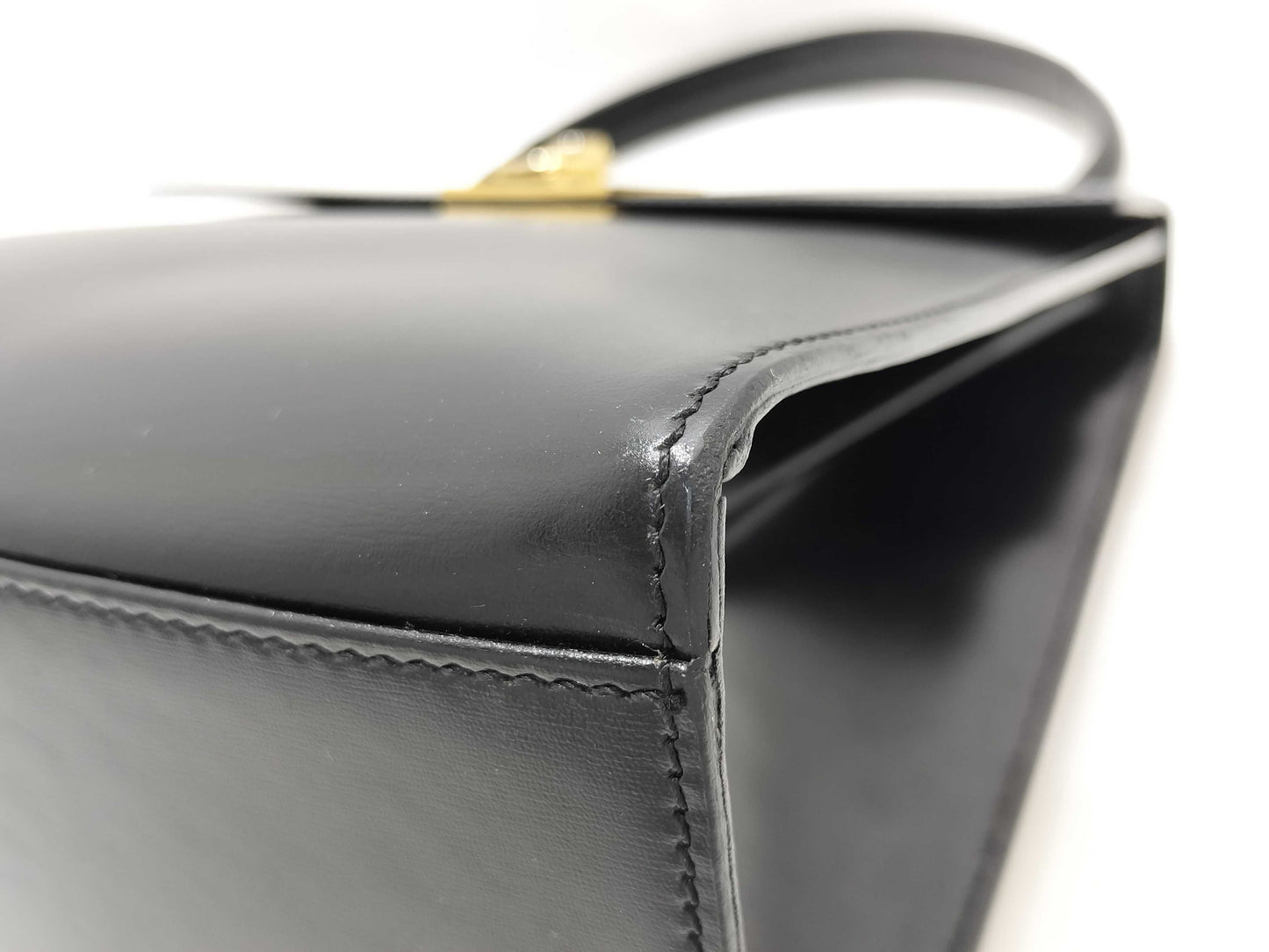 CELINE Gancini Leather Handbag