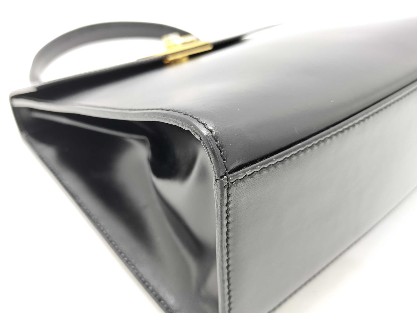CELINE Gancini Leather Handbag