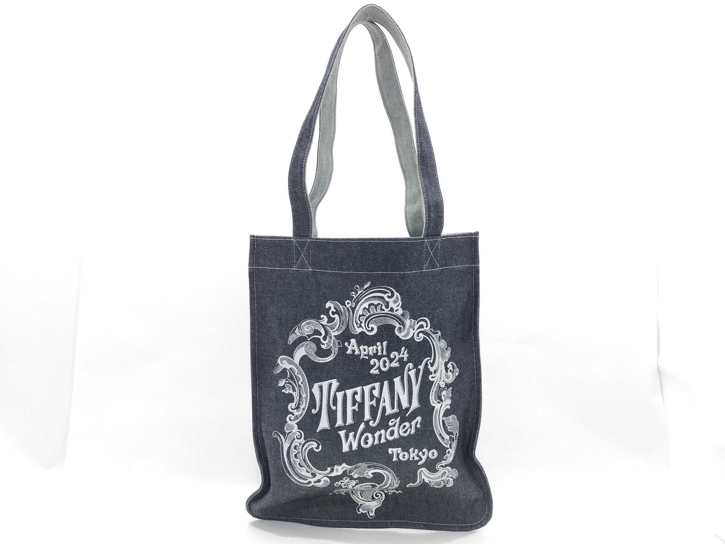 Tiffany & Co. Tiffany Logo Denim Tote Bag