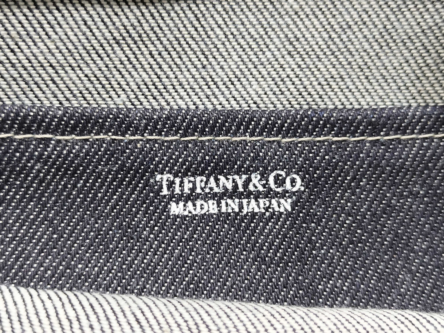Tiffany & Co. Tiffany Logo Denim Tote Bag