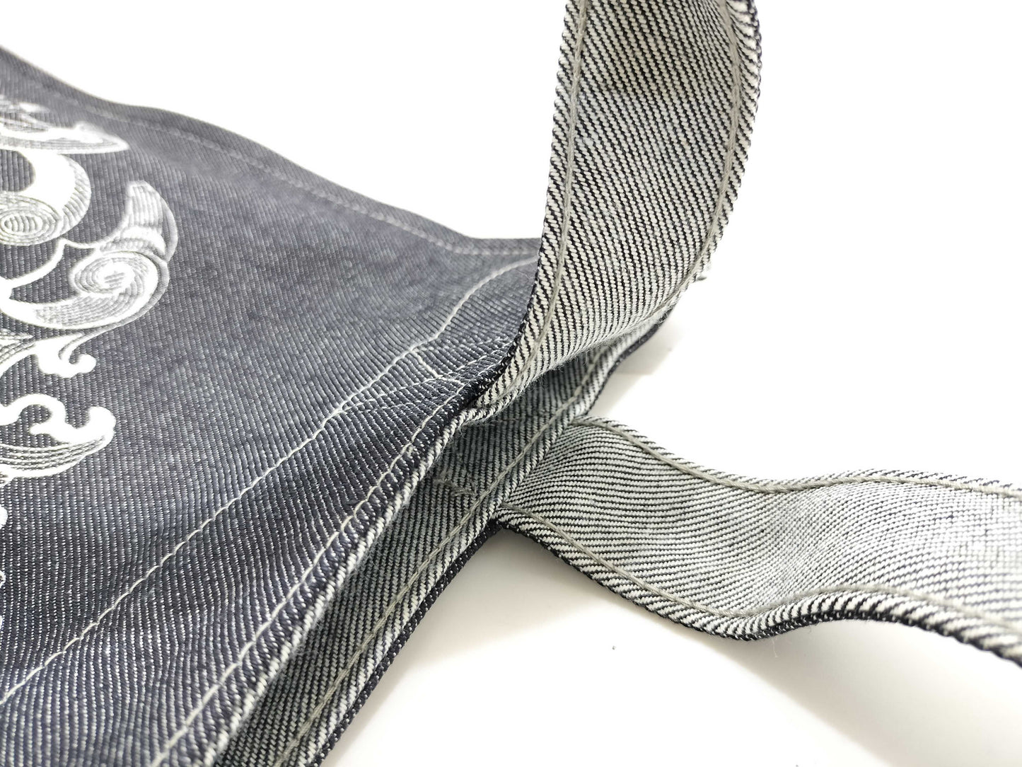 Tiffany & Co. Tiffany Logo Denim Tote Bag