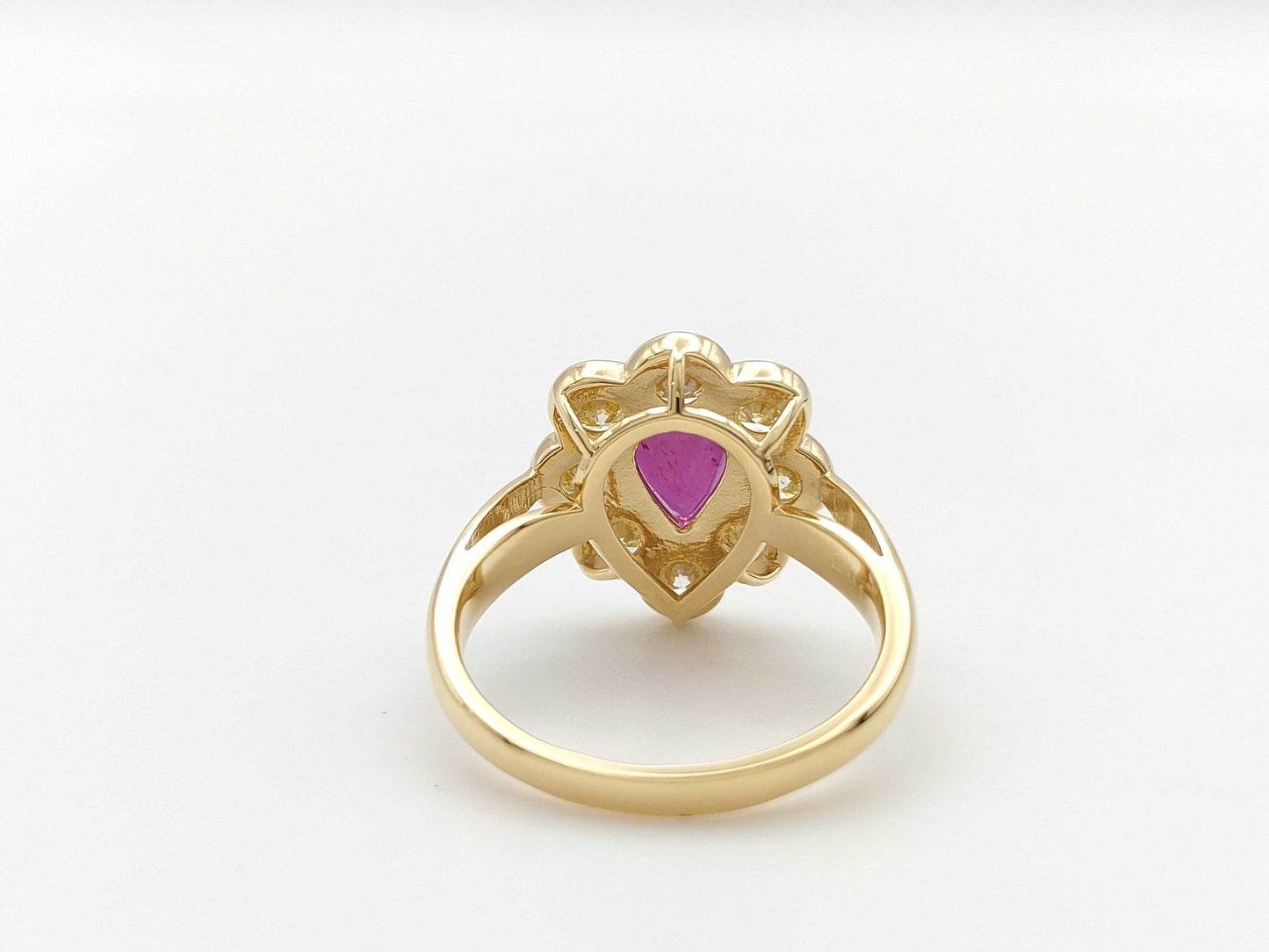 R1.147ct D2.01ct K18 6.2g Ring