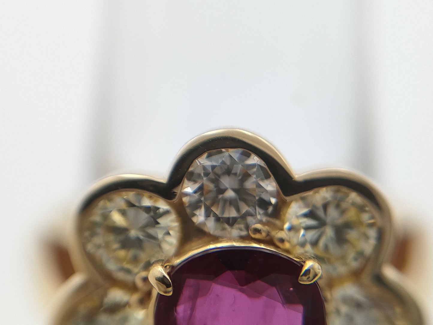 R1.147ct D2.01ct K18 6.2g Ring