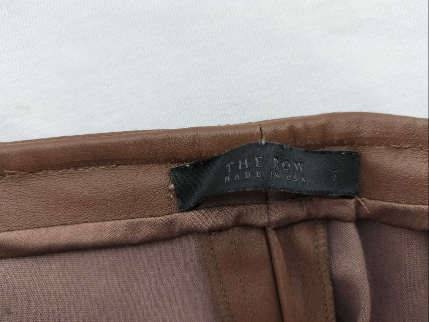THE ROW Moto Leather trousers Leather pants