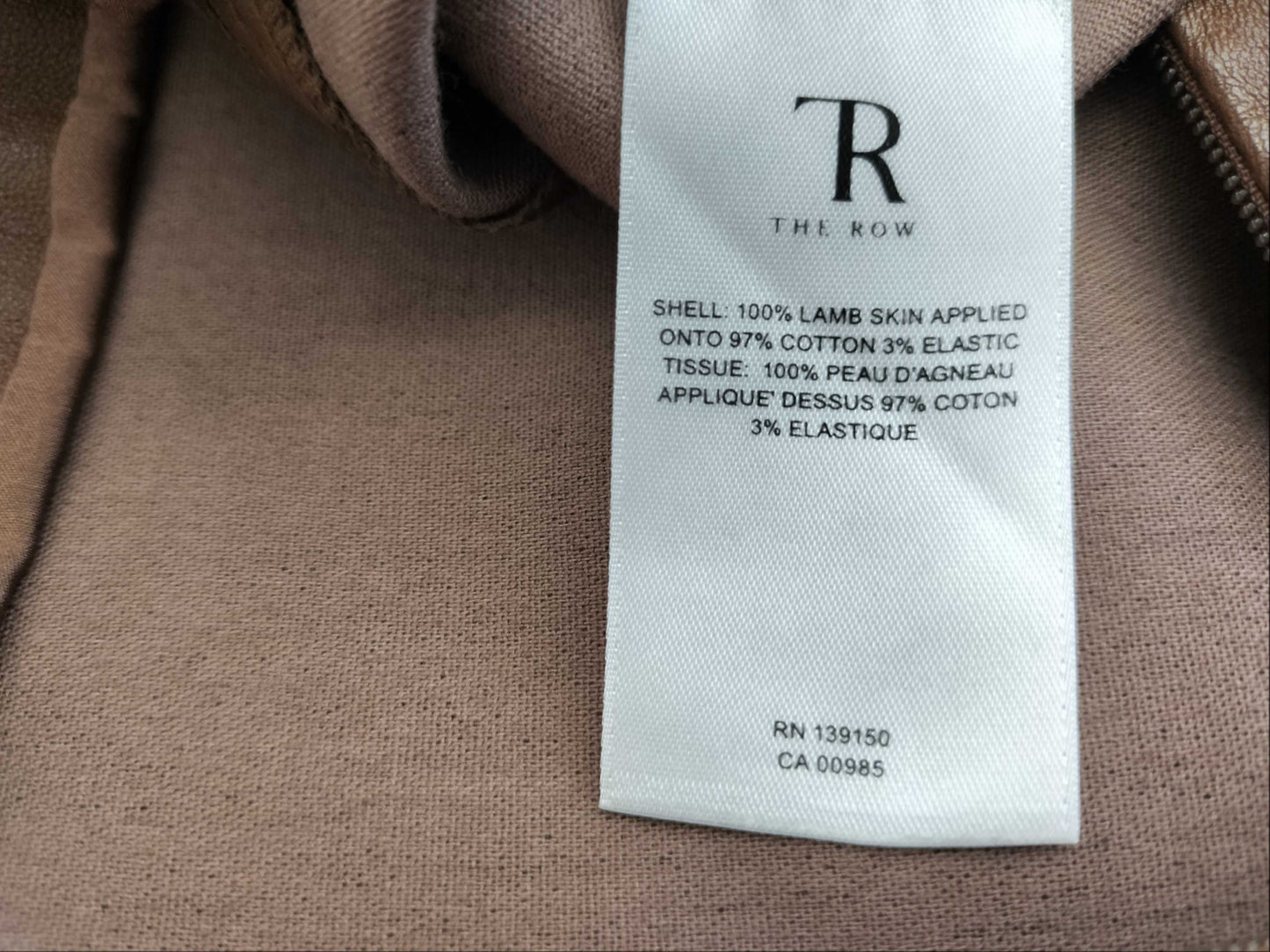 THE ROW Moto Leather trousers Leather pants