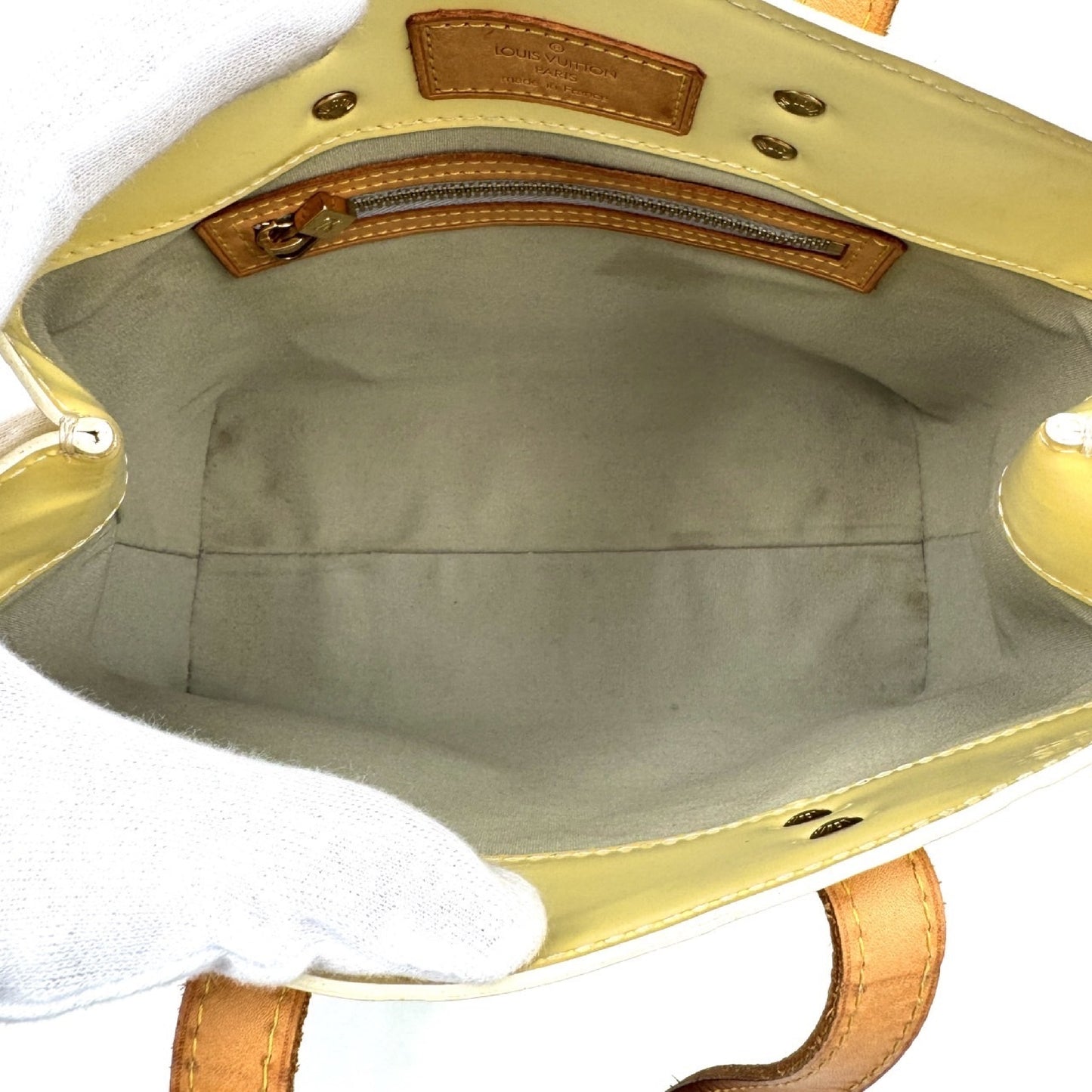 LOUIS VUITTON Vernis Reed PM Handbag