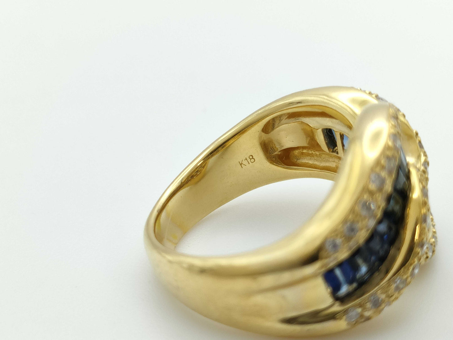 S1.65ct D0.45ct K18 9.3g Ring