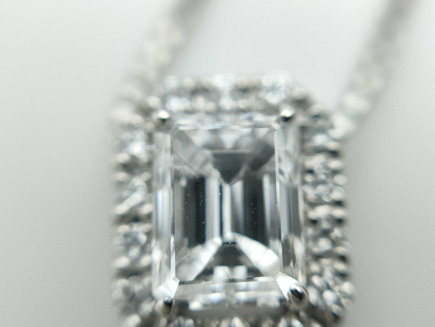 D0.717ct FD0.10ct PT900/850 4.2g Necklace