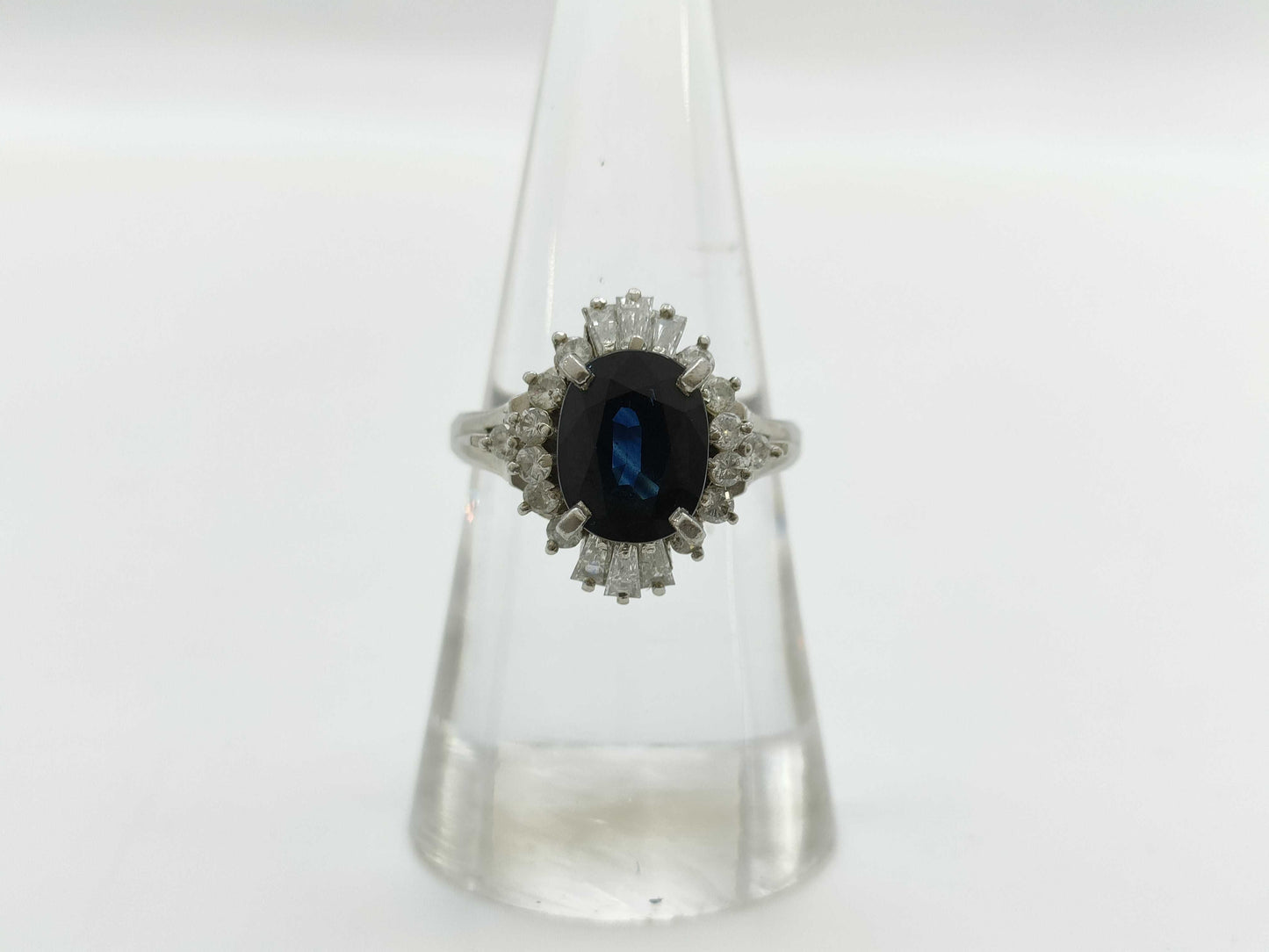 S2.46ct D0.61ct PT900 6.9g Ring