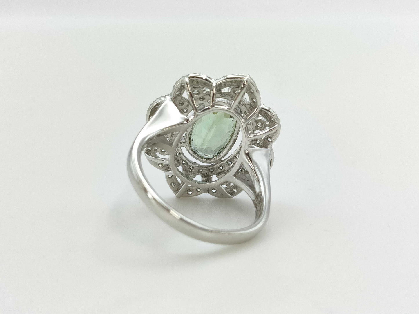 AX 2.857ct D 0.76ct PT950 8.3g Ring