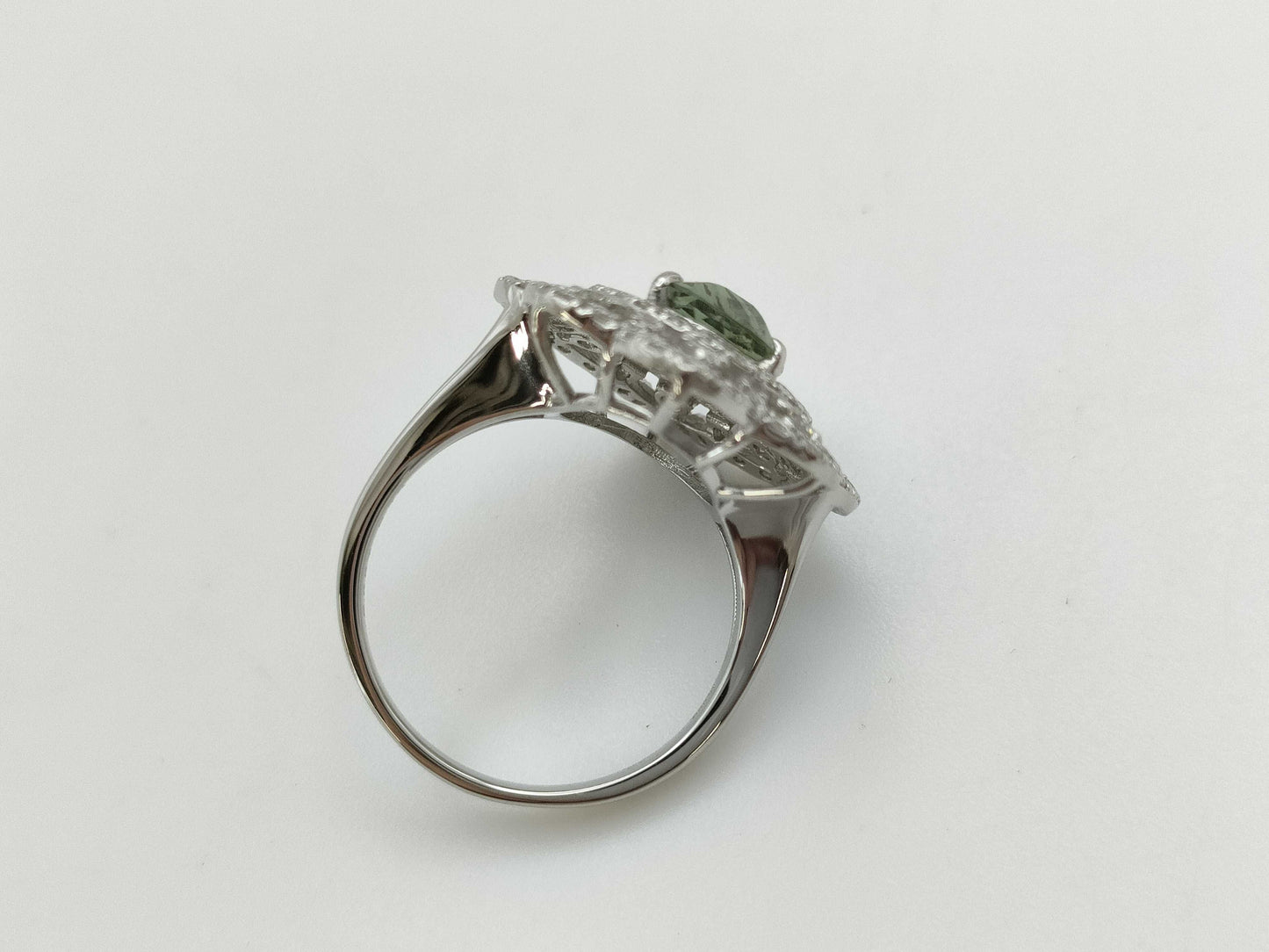 AX 2.857ct D 0.76ct PT950 8.3g Ring