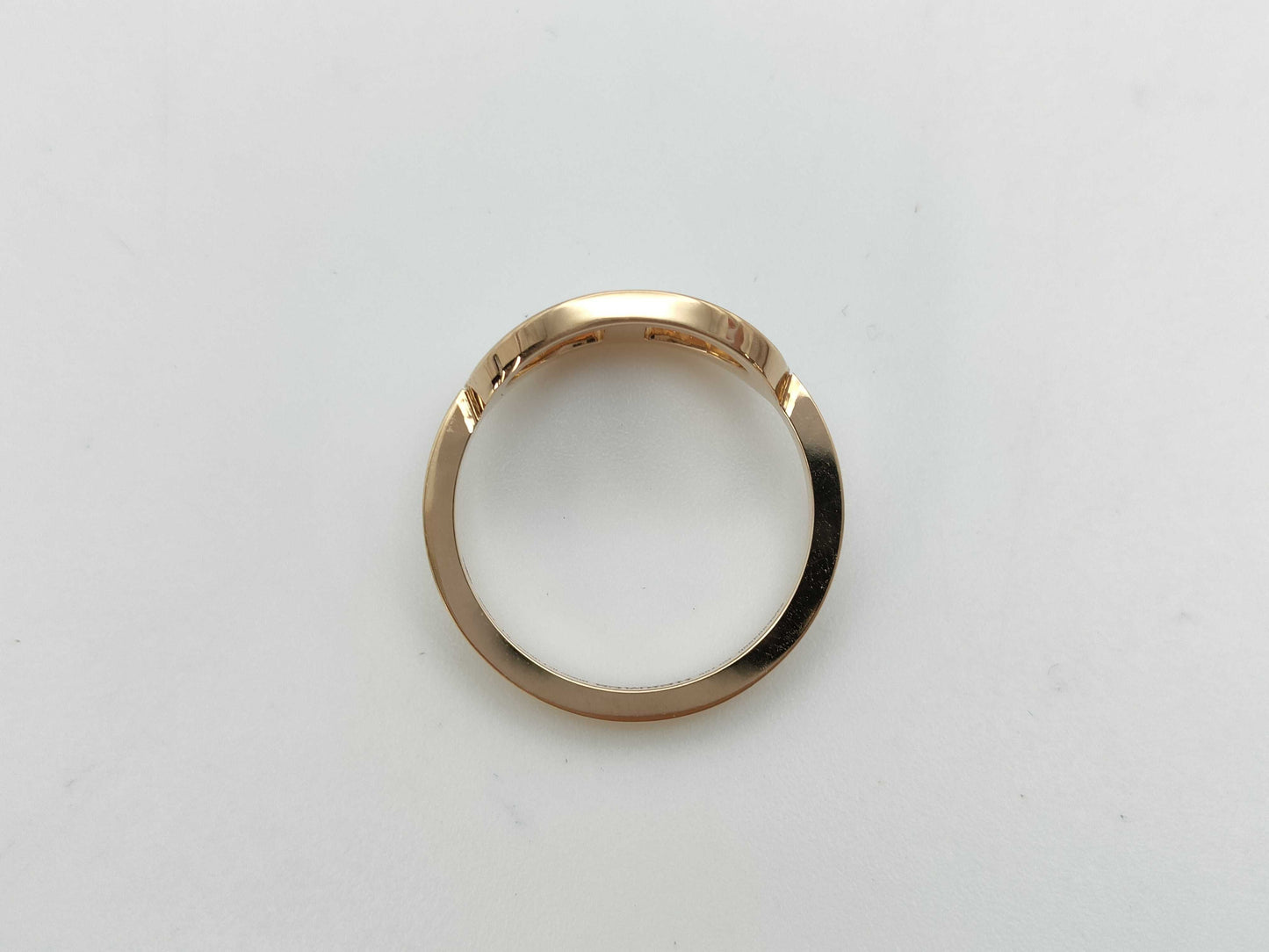 HERMES Contour #51 Diamond PG Au750 3.4g Ring