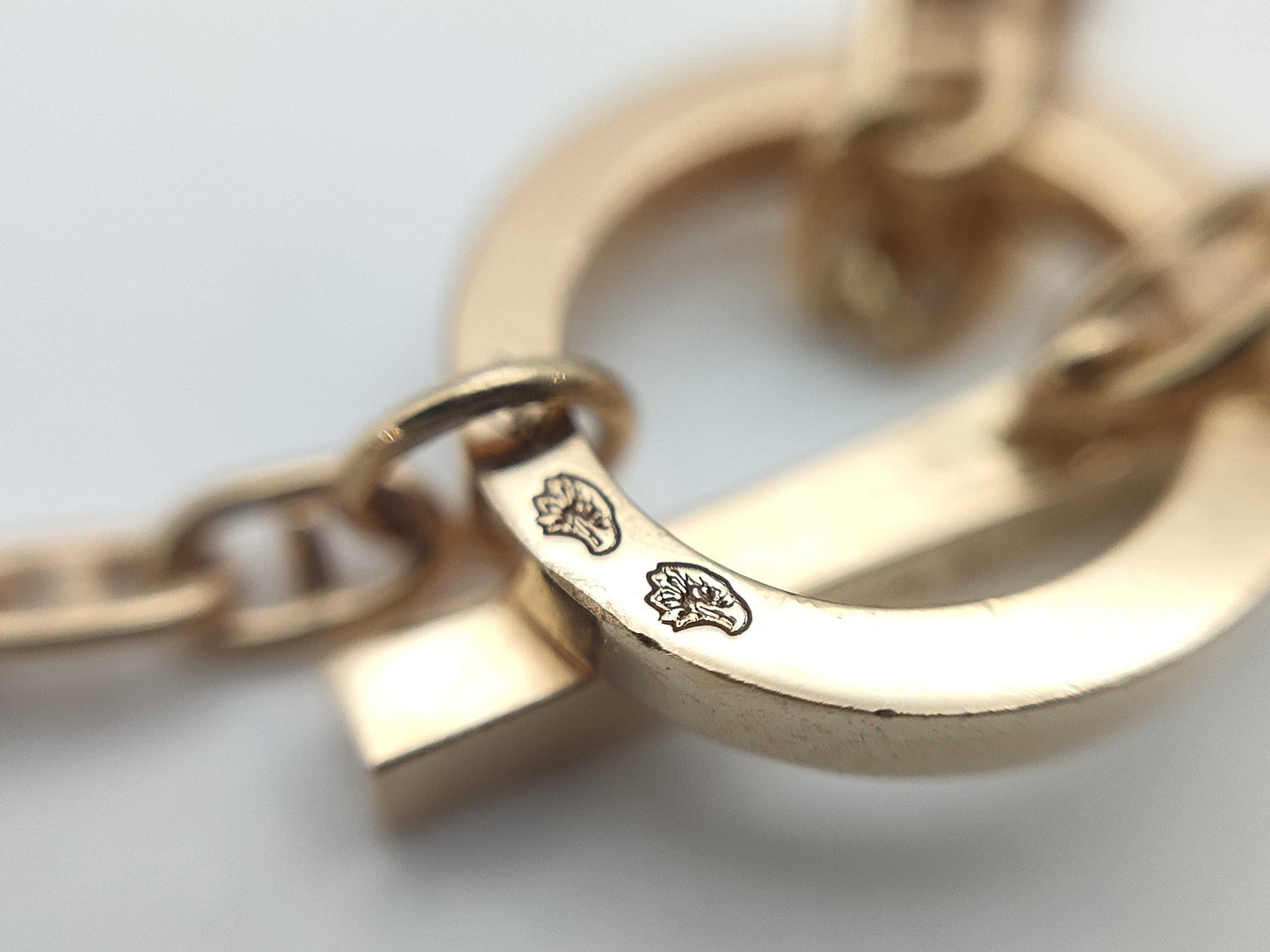 HERMES Contour LG Diamond PG Au750 10.4g Necklace
