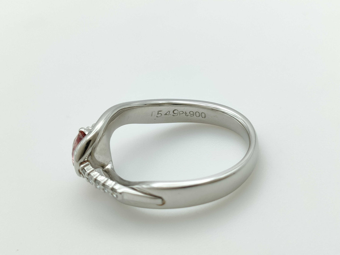 S 0.549ct D 0.09ct PT900 6.9g Ring