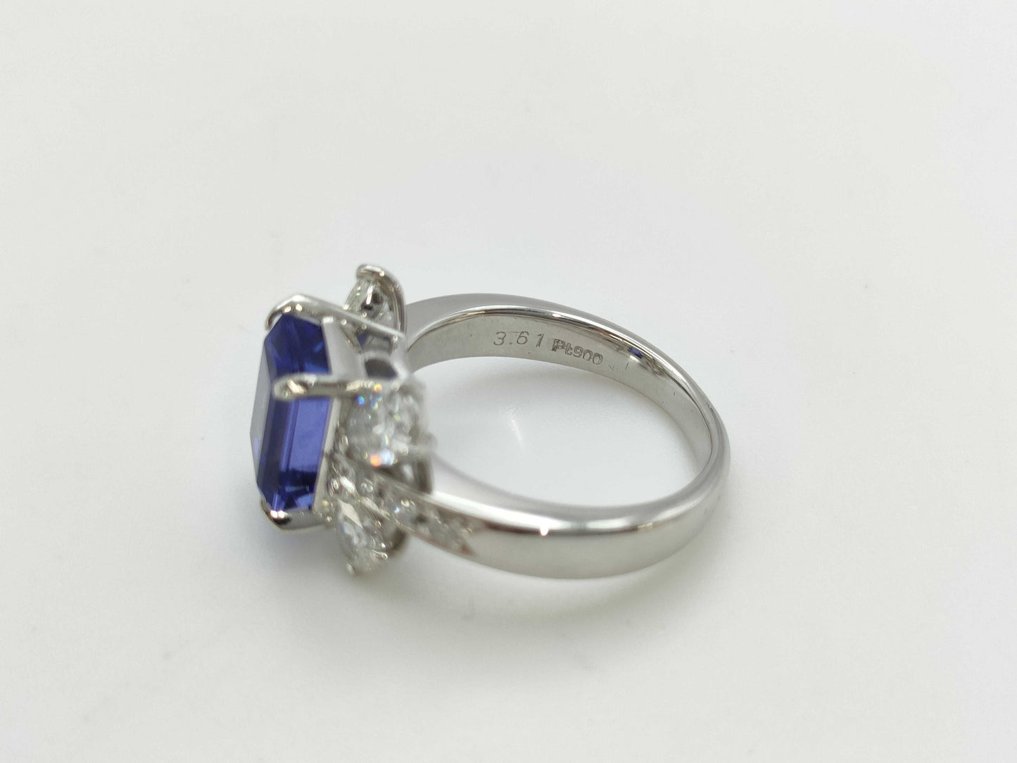 TZ3.61ct D1.084ct PT900 10.2g Ring
