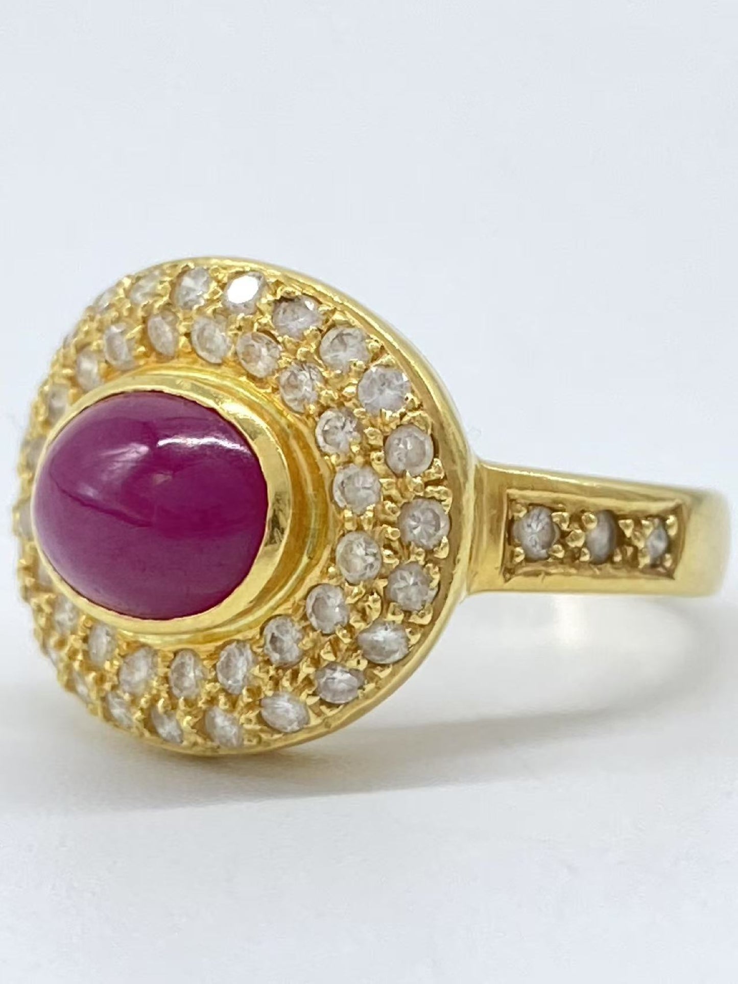 R2.34ct D0.68ct K18 6.4g Ring