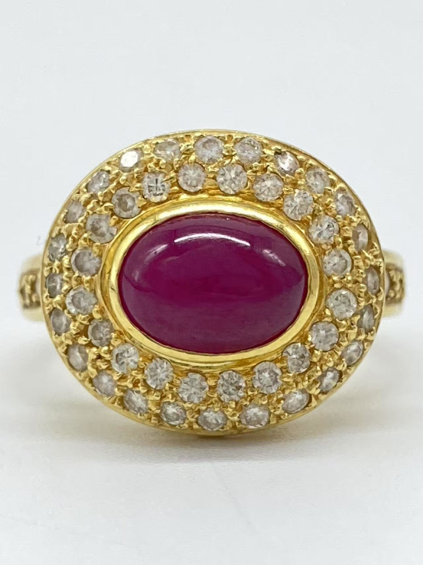 R2.34ct D0.68ct K18 6.4g Ring