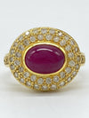 R2.34ct D0.68ct K18 6.4g Ring