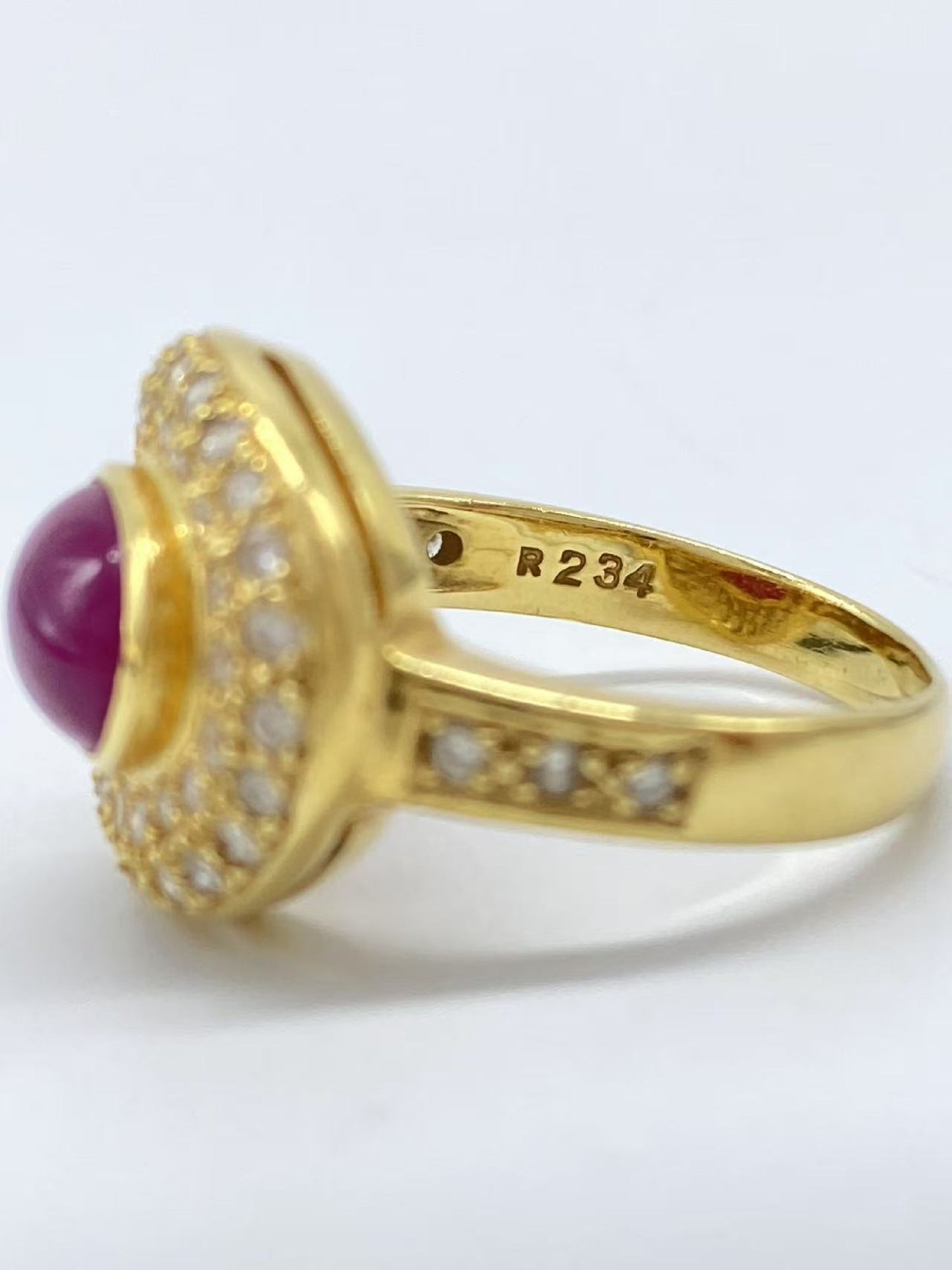 R2.34ct D0.68ct K18 6.4g Ring
