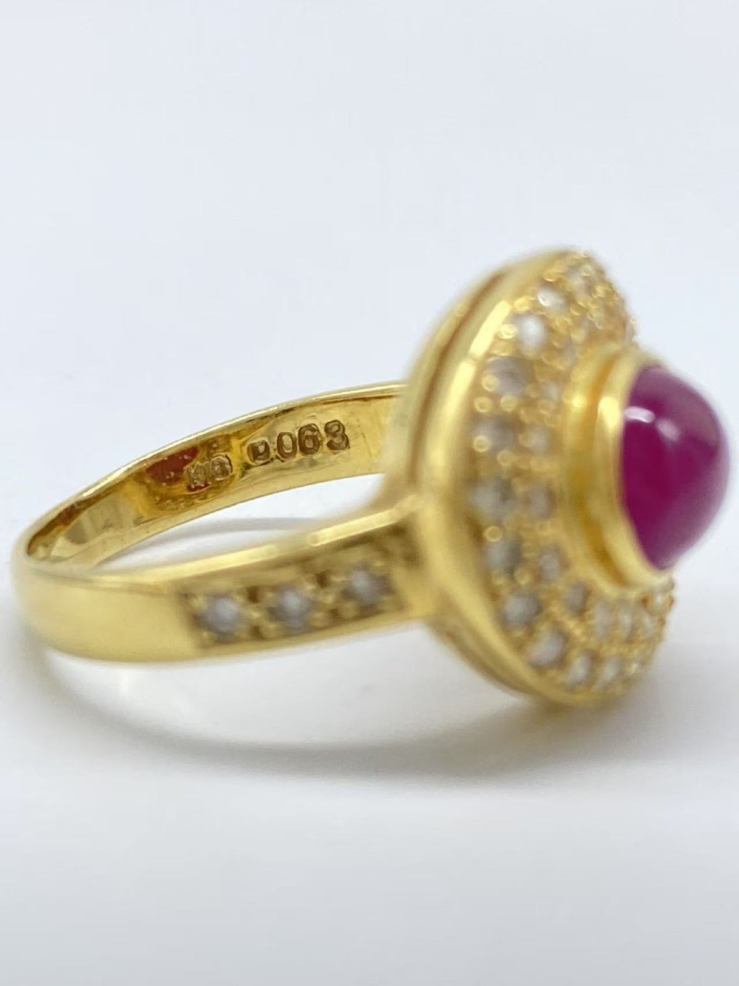 R2.34ct D0.68ct K18 6.4g Ring