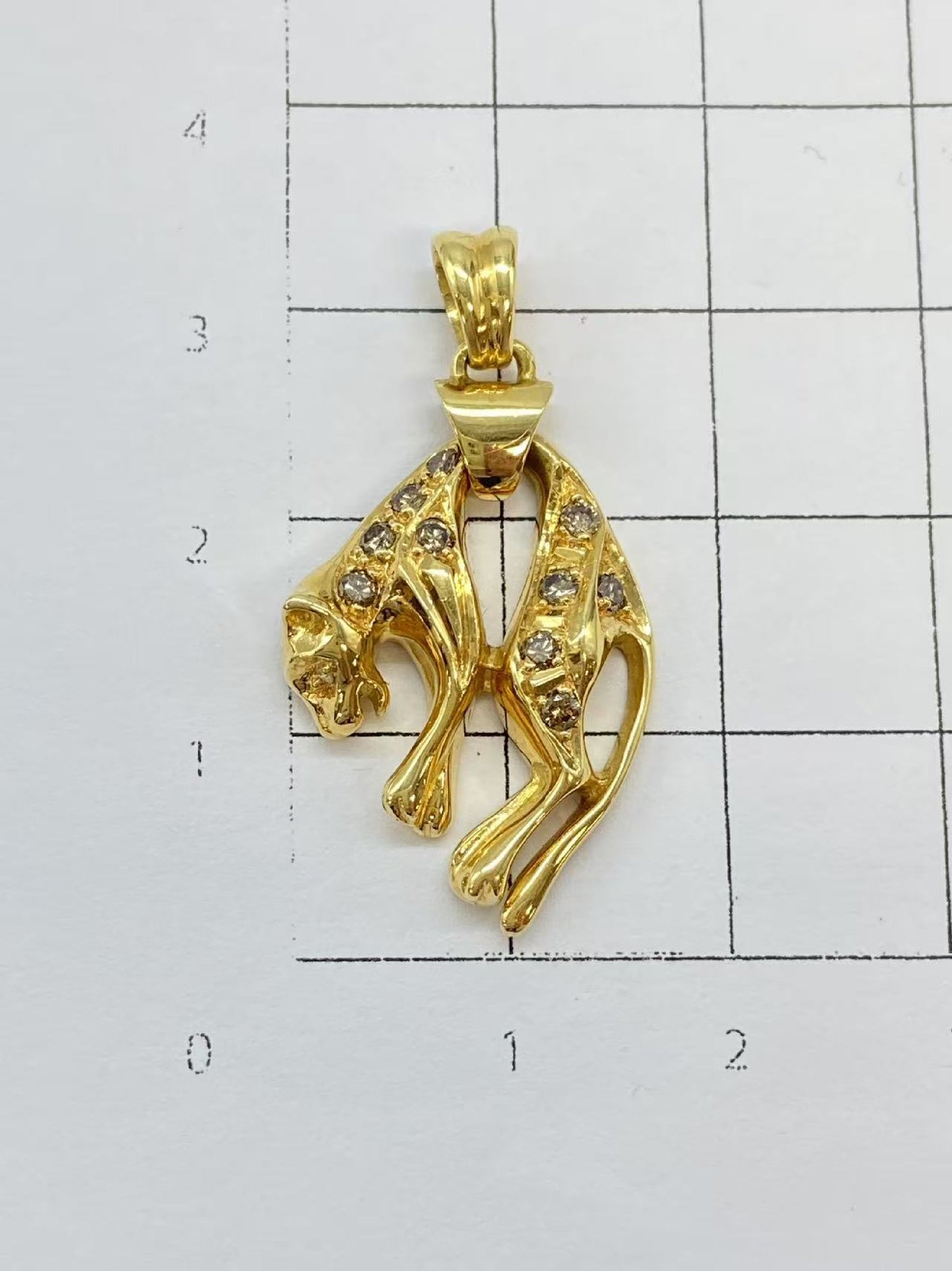 D 0.21ct K18 4.2g Pendant Top