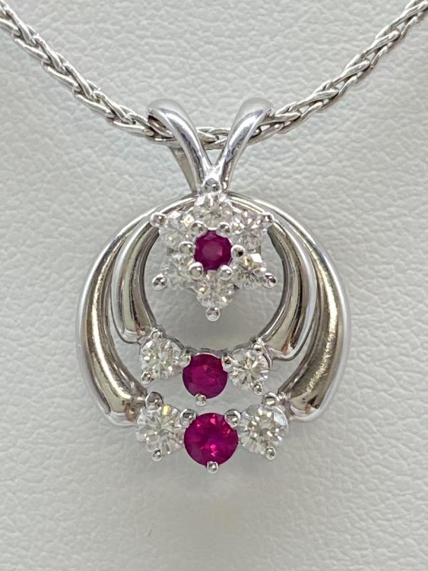 R0.19ct D0.41ct 750 9.7g Necklace