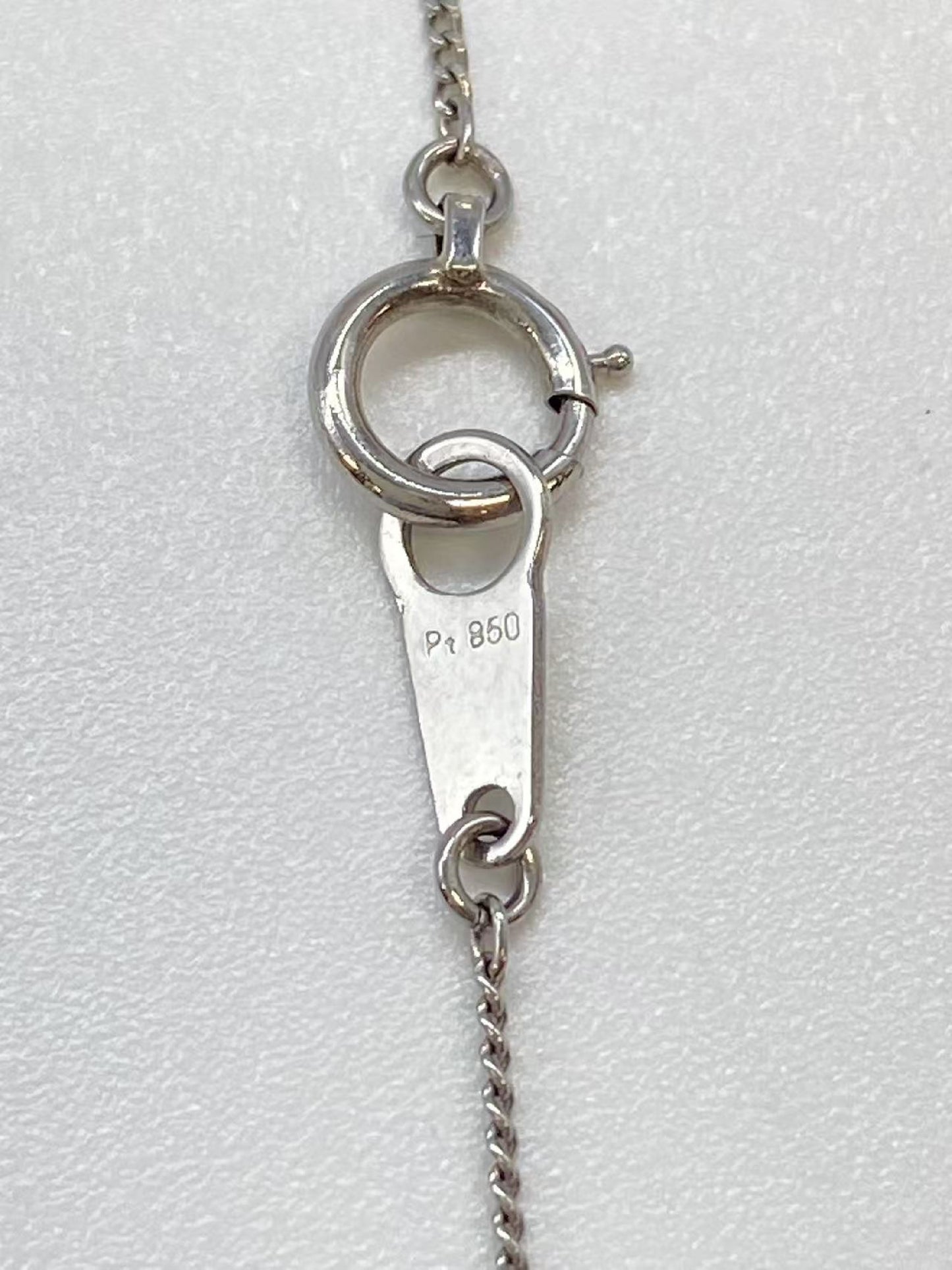 E0.5ct D0.2ct Pt850/Pt900 4.2g Necklace