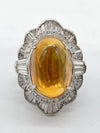 OP6.116ct D1.32ct Pt900 12.2g Ring