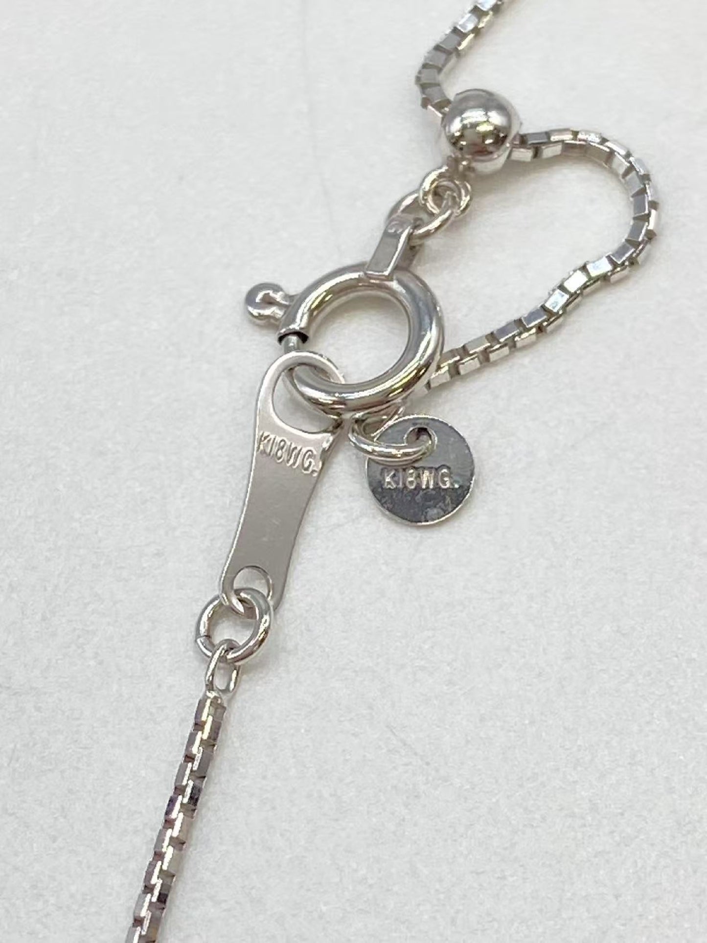 R1.004ct D0.54ct K18WG 10.3g Necklace