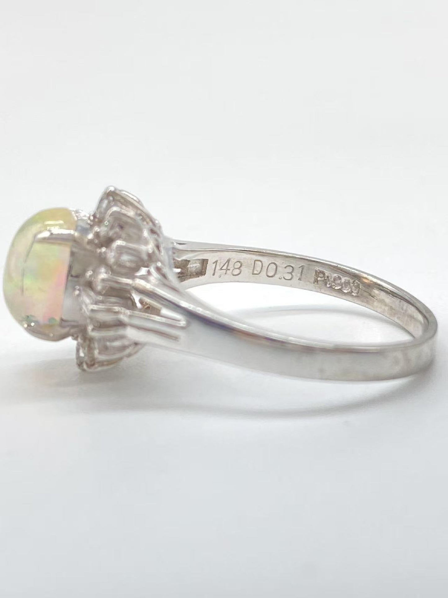 OP1.48ct D0.31ct Pt900 5.3g Ring