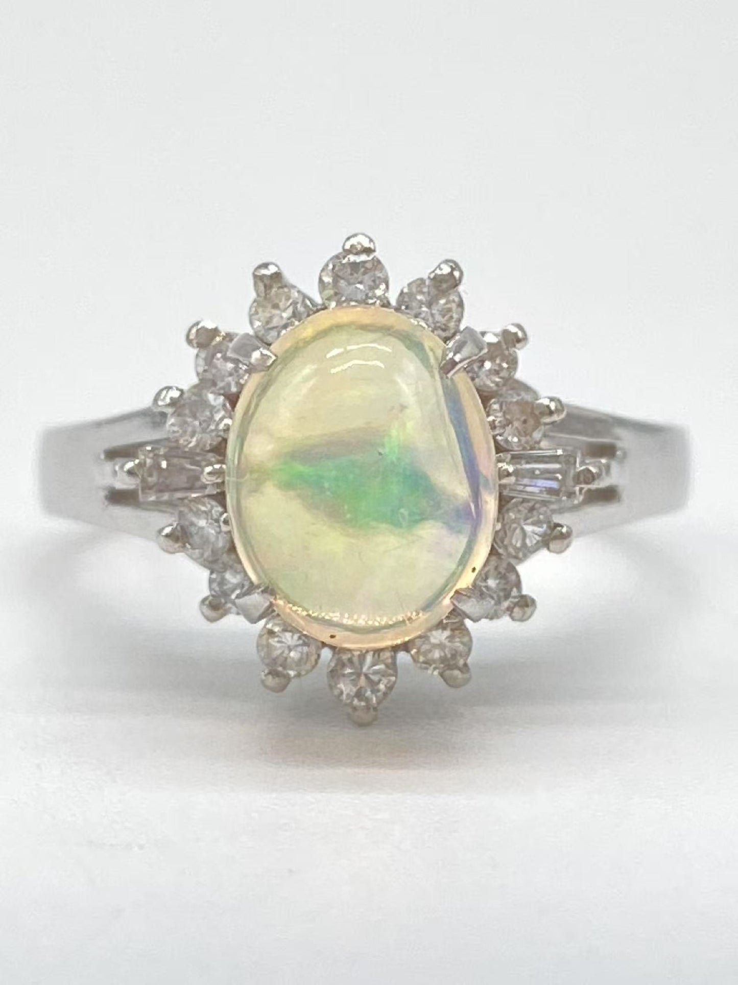 OP1.48ct D0.31ct Pt900 5.3g Ring