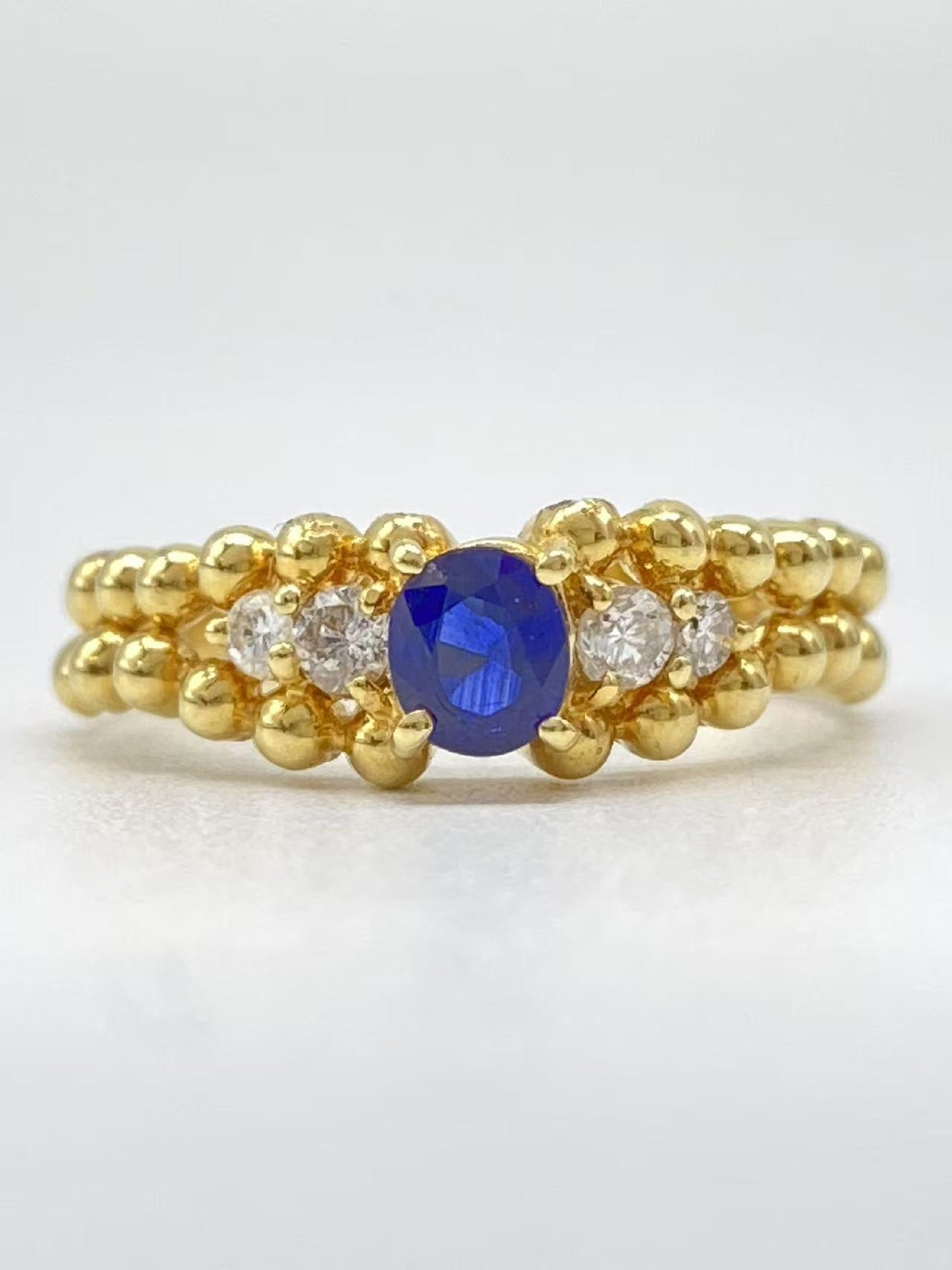 S 0.29ct D 0.14ct K18 2.6g Ring