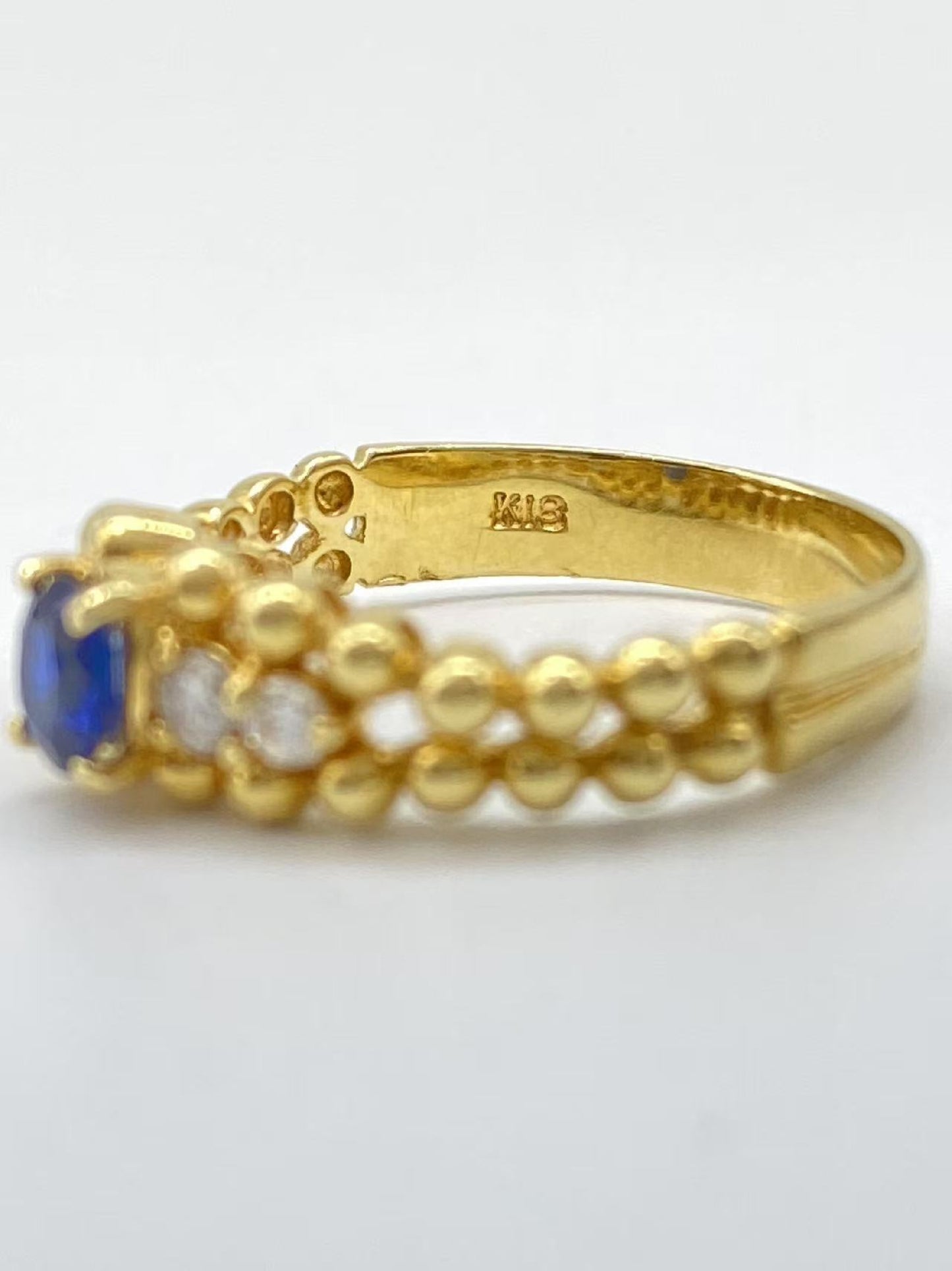 S 0.29ct D 0.14ct K18 2.6g Ring
