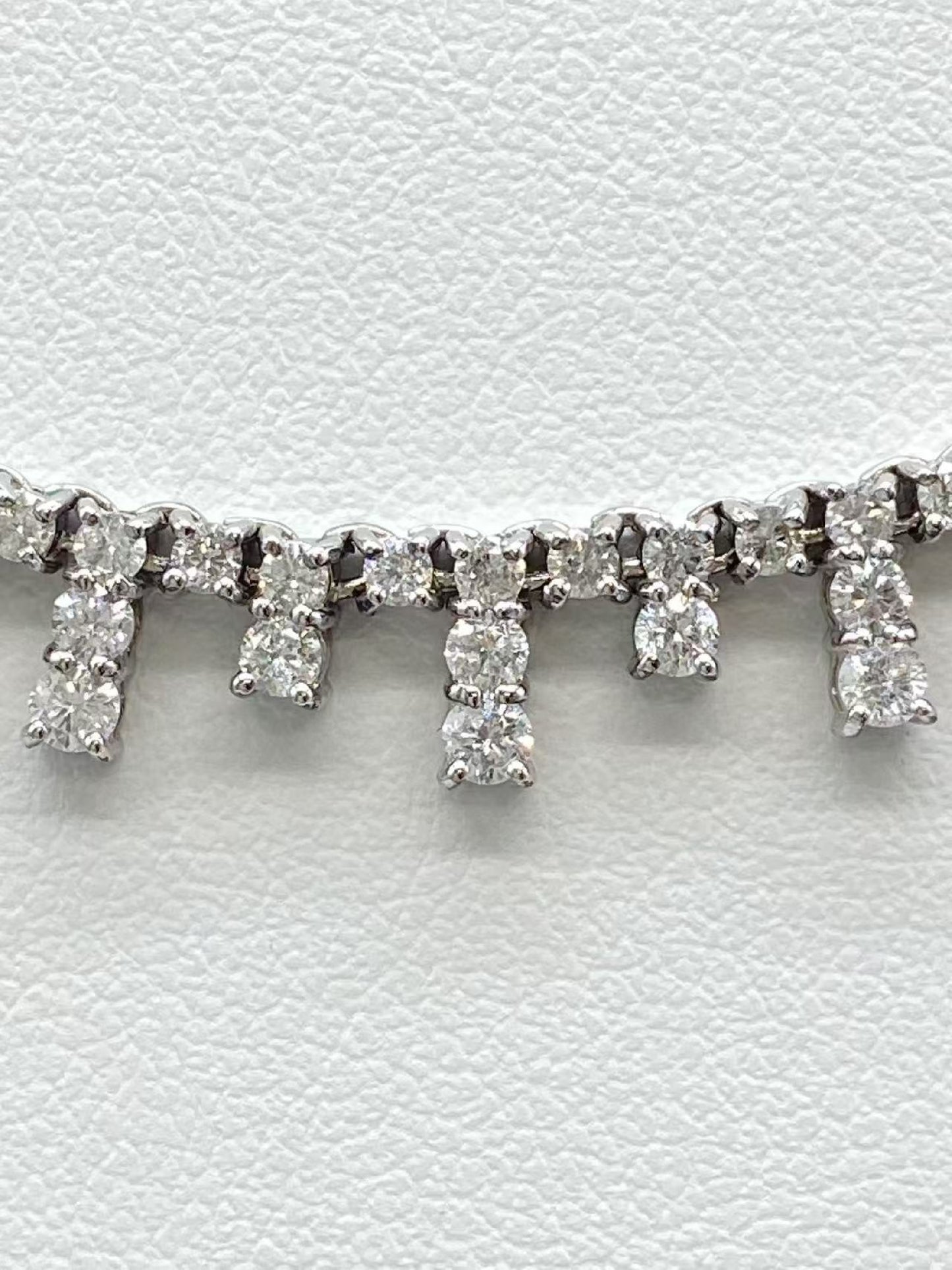 D4.0ct K18WG 16.7g Necklace