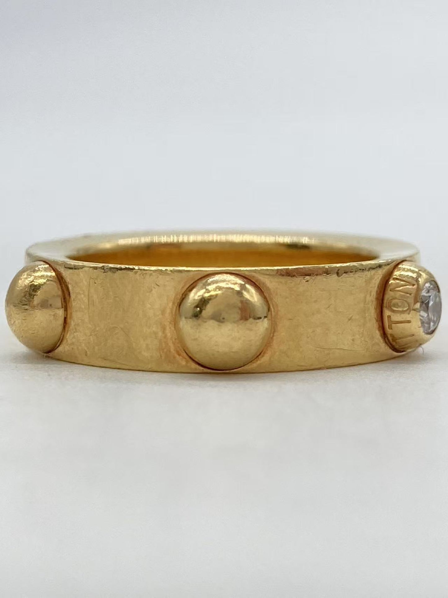 LOUIS VUITTON Petite Bourg Crew #49 1PD 750 9.9g Ring