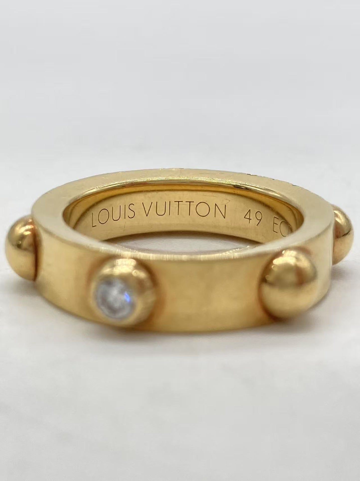 LOUIS VUITTON Petite Bourg Crew #49 1PD 750 9.9g Ring