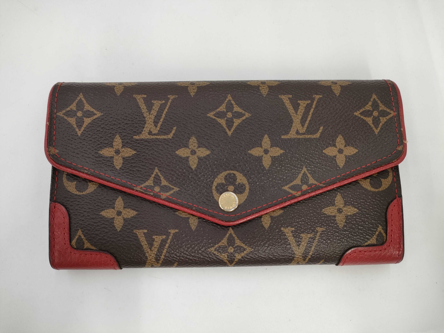 LOUIS VUITTON Monogram Portefeuille Sarah Retiro M61184 Long Wallet