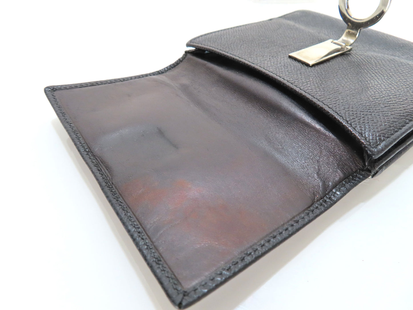 BVLGARI Bulgari Leather Bifold Wallet Black
