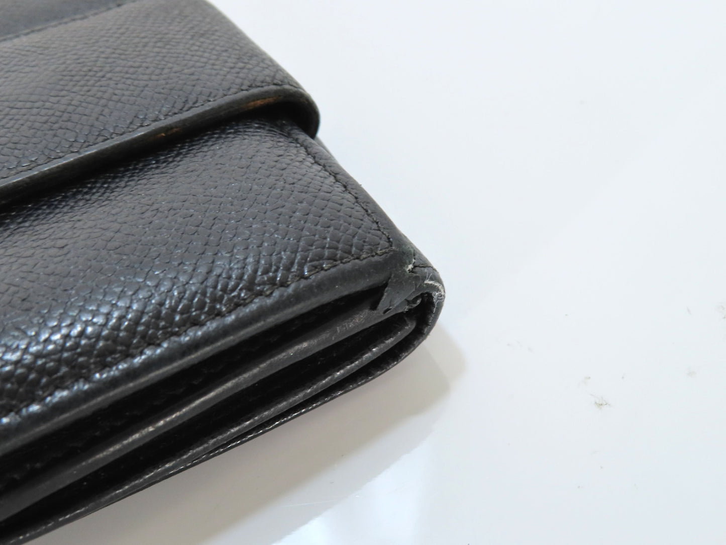 BVLGARI Bulgari Leather Bifold Wallet Black