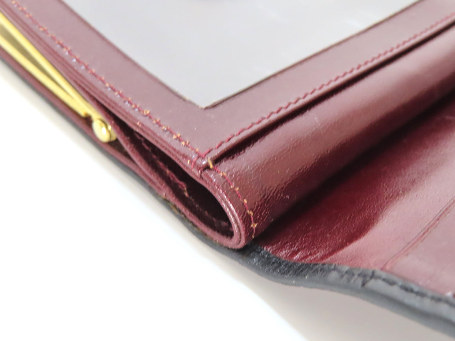 BALLY Leather Bifold Wallet, Bordeaux