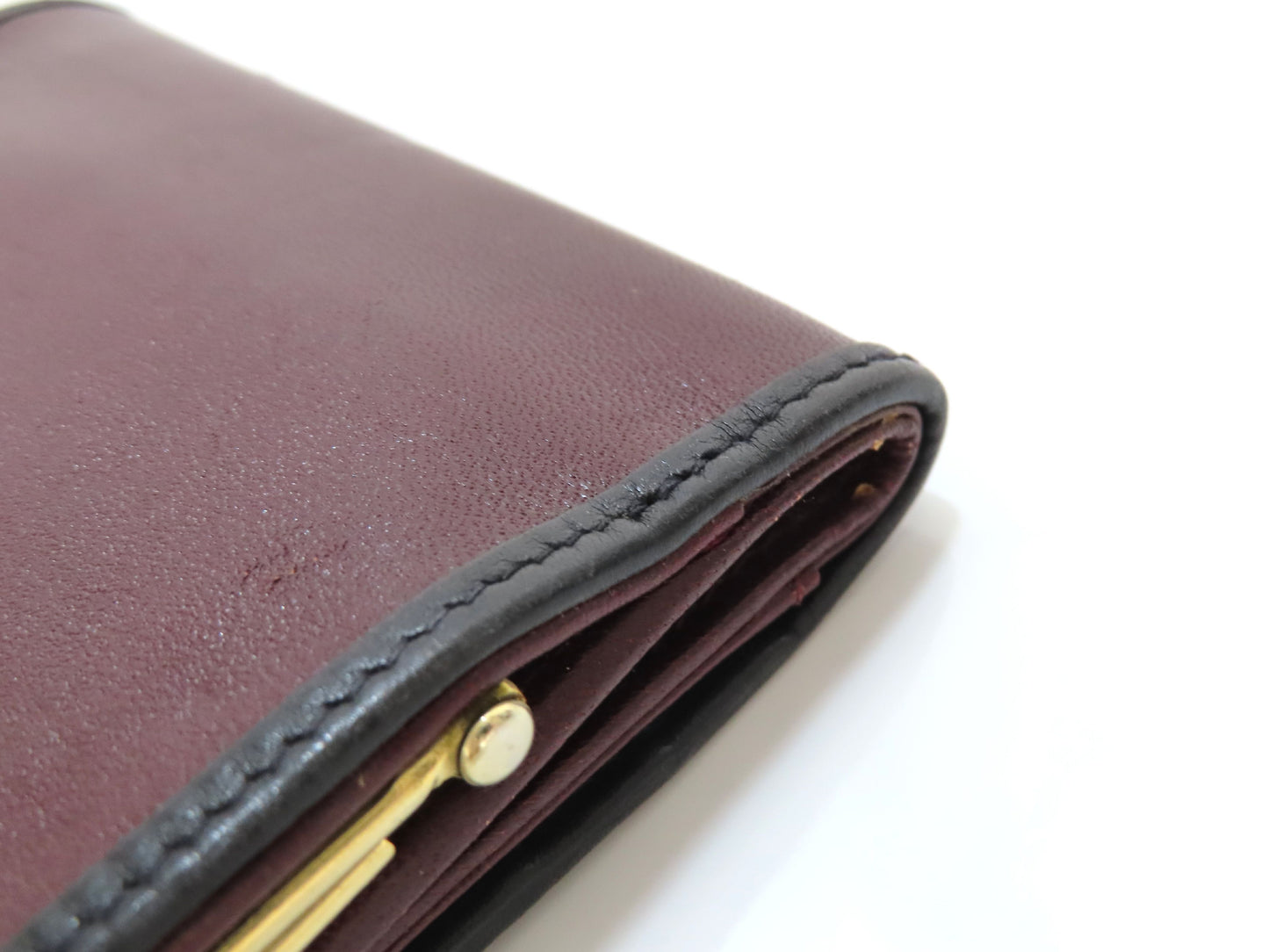 BALLY Leather Bifold Wallet, Bordeaux