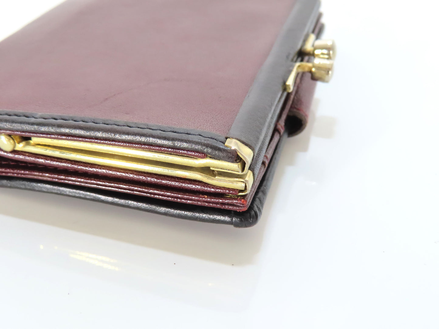 BALLY Leather Bifold Wallet, Bordeaux