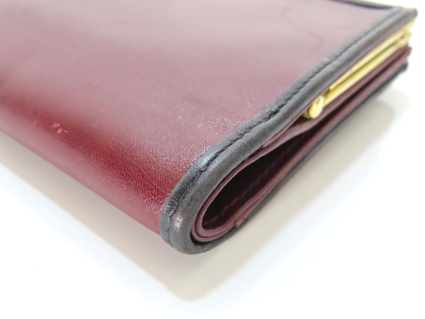 BALLY Leather Bifold Wallet, Bordeaux