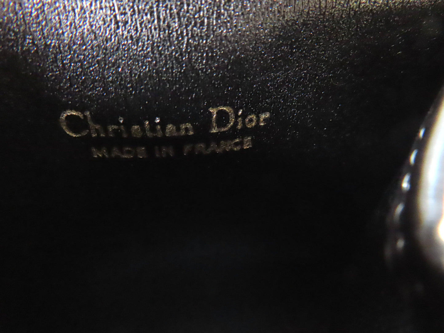 Christian Dior Trotter Nylon Canvas Clasp Wallet, Black