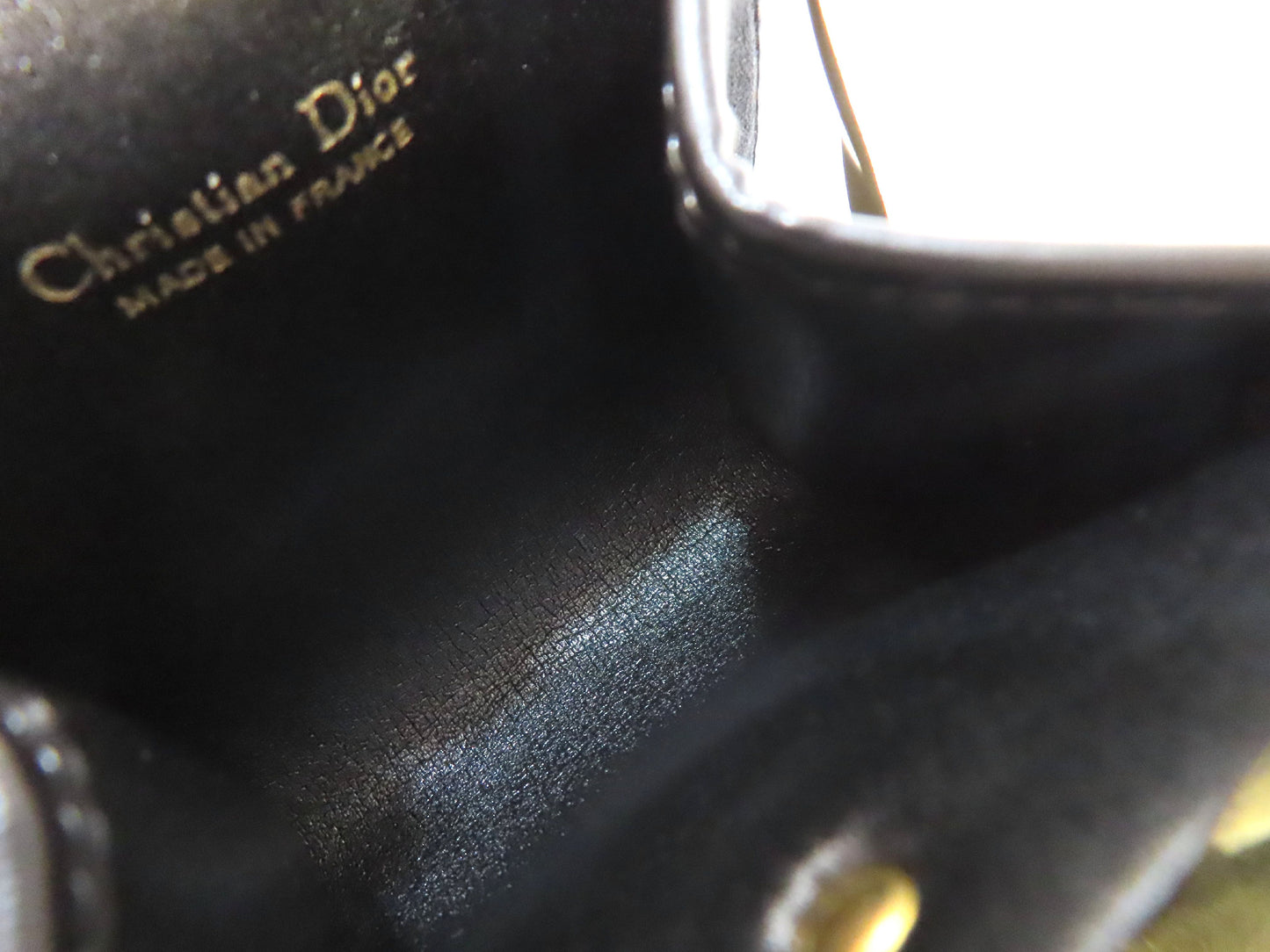 Christian Dior Trotter Nylon Canvas Clasp Wallet, Black